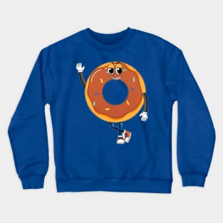 Donut cartoon character Crewneck Sweatshirt